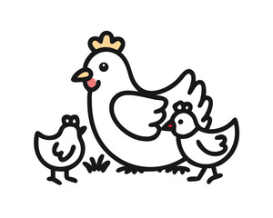 hen and chicks