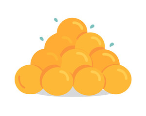 vector illustration of an orange background