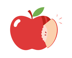 apple with a worm
