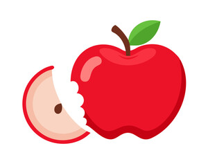 red apple vector