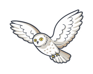 vector illustration of a flying bird