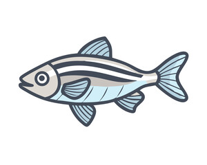 fish on a white background