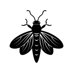 Firefly Silhouette vector illustration