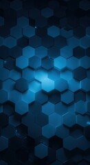 Fototapeta premium Abstract blue hexagonal pattern for modern design backgrounds