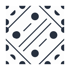 Geometric dot and line pattern with evenly spaced elements