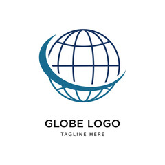 Globe Logo Graphic Design Vector 
