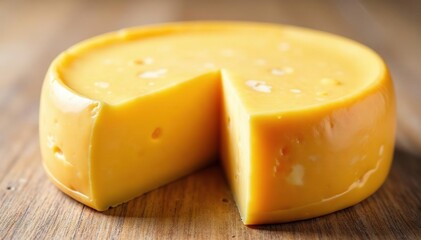 Artisan cheese wheel, creamy texture, isolated , appetizer, protein, camembert