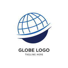 Globe Logo Graphic Design Vector 