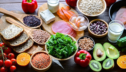 Foods representing TLC diet.
