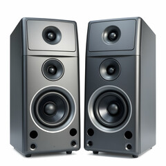 Fototapeta premium Speakers isolated on white background