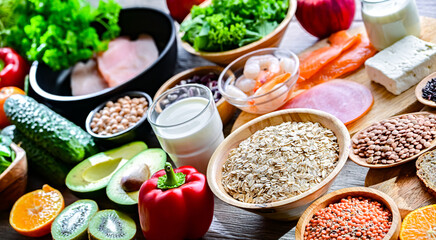 Foods representing TLC diet.