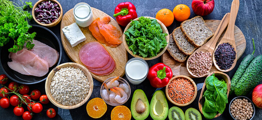 Foods representing TLC diet.