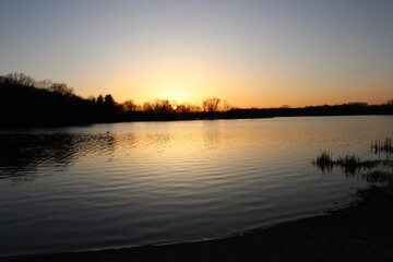 Obraz premium sunset at the beach