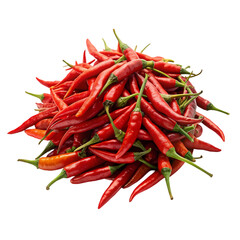 Spicy Red Chili Peppers Fresh and Vibrant on transparent background