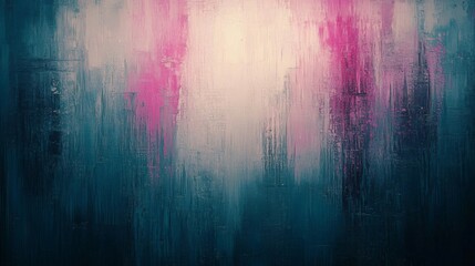 Abstract Pink And Teal Vertical Brushstrokes Background