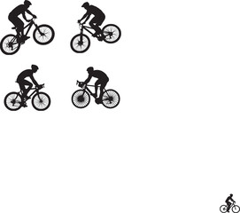 Fototapeta premium bike silhouette vector