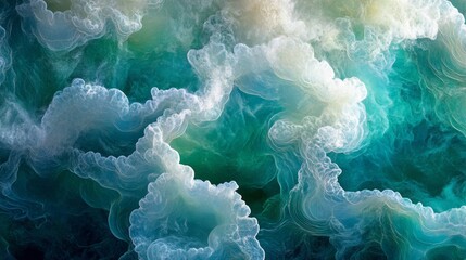 Abstract Teal and Blue Water Texture Background