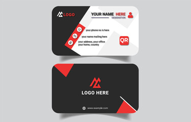 Minimalist Corporate Business Card Design Template