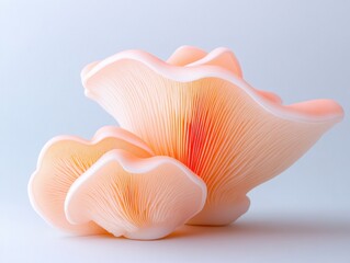 Delicate Peachy-Pink Fungi Cluster