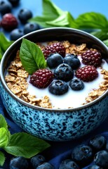 muesli with berries