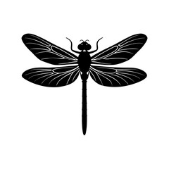 Dragonfly Silhouette vector illustration