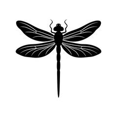 Dragonfly Silhouette vector illustration