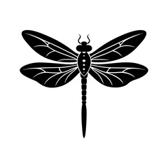 Dragonfly Silhouette vector illustration