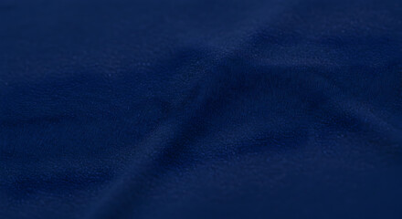 Deep Sea Velvet: A Rich and Luxurious Dark Blue Fabric Texture