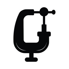 c clamp on white background