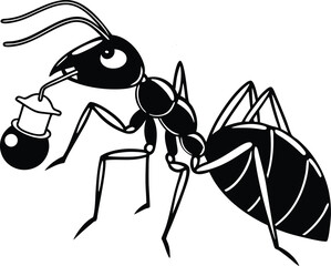 ant cartoon coloring page
