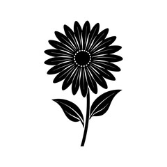 Daisy Silhouette vector illustration