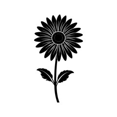 Daisy Silhouette vector illustration