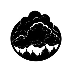 Cloud Silhouette vector illustration