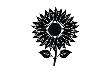 Sunflower Victorian vector illustration  