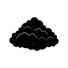 Cloud Silhouette vector illustration