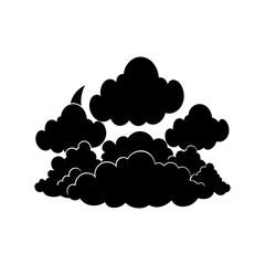 Cloud Silhouette vector illustration
