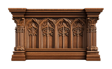 Pulpit for Christian Worship Services - Isolated on White Background