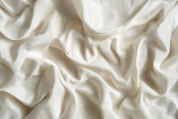 Obraz premium Soft, smooth white fabric draped in folds