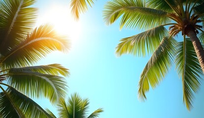 Fototapeta premium coconut palm tree