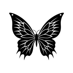 Butterfly Wings Silhouette vector illustration