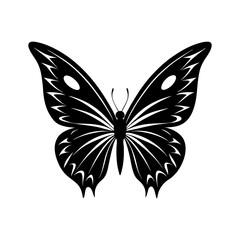 Butterfly Wings Silhouette vector illustration