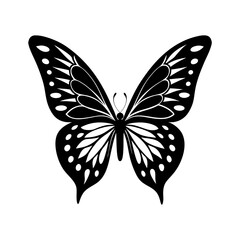 Butterfly Wings Silhouette vector illustration