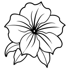 Minimal Petunia Vector on White