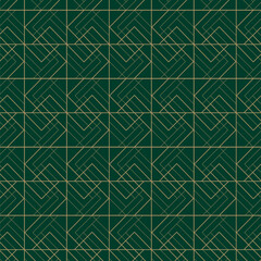 Elegant Art Deco Geometric Pattern in Gold
