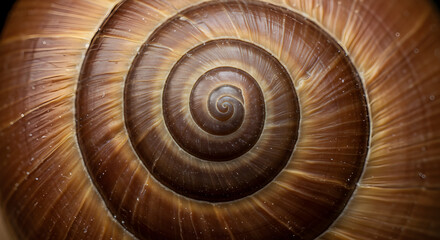 Elegant Brown Spiral A Captivating Natural Pattern Forming A Perfect Fibonacci Sequence