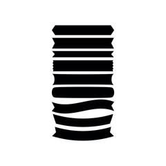 Collection of Black Banner and Ribbon Silhouettes for Design Projects