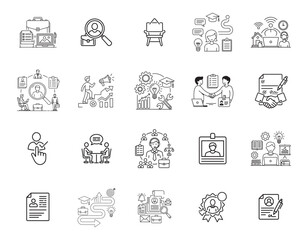 20 Job and Career Icons set
