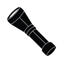 flashlight torch on white background