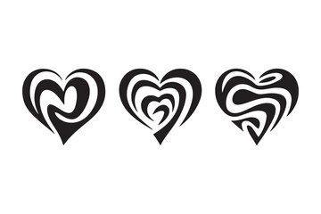 Tribal Heart Tattoo Designs - Abstract Black Heart Collection