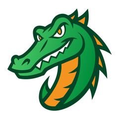 Retro Alligator mascot logo vector